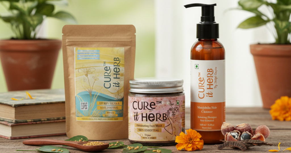 Ayurvedic Skin care and Face Care Products | 100% Organic | Cure It Herb