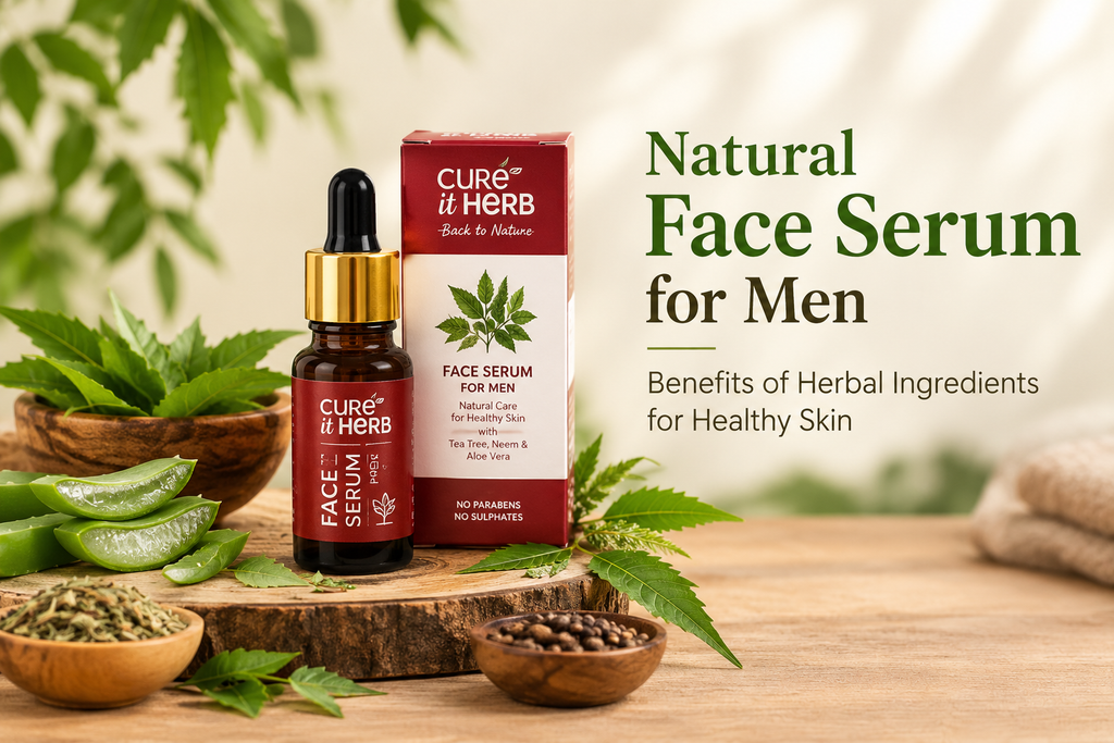 Natural Face Serum for Men: Benefits of Herbal Ingredients for Healthy Skin