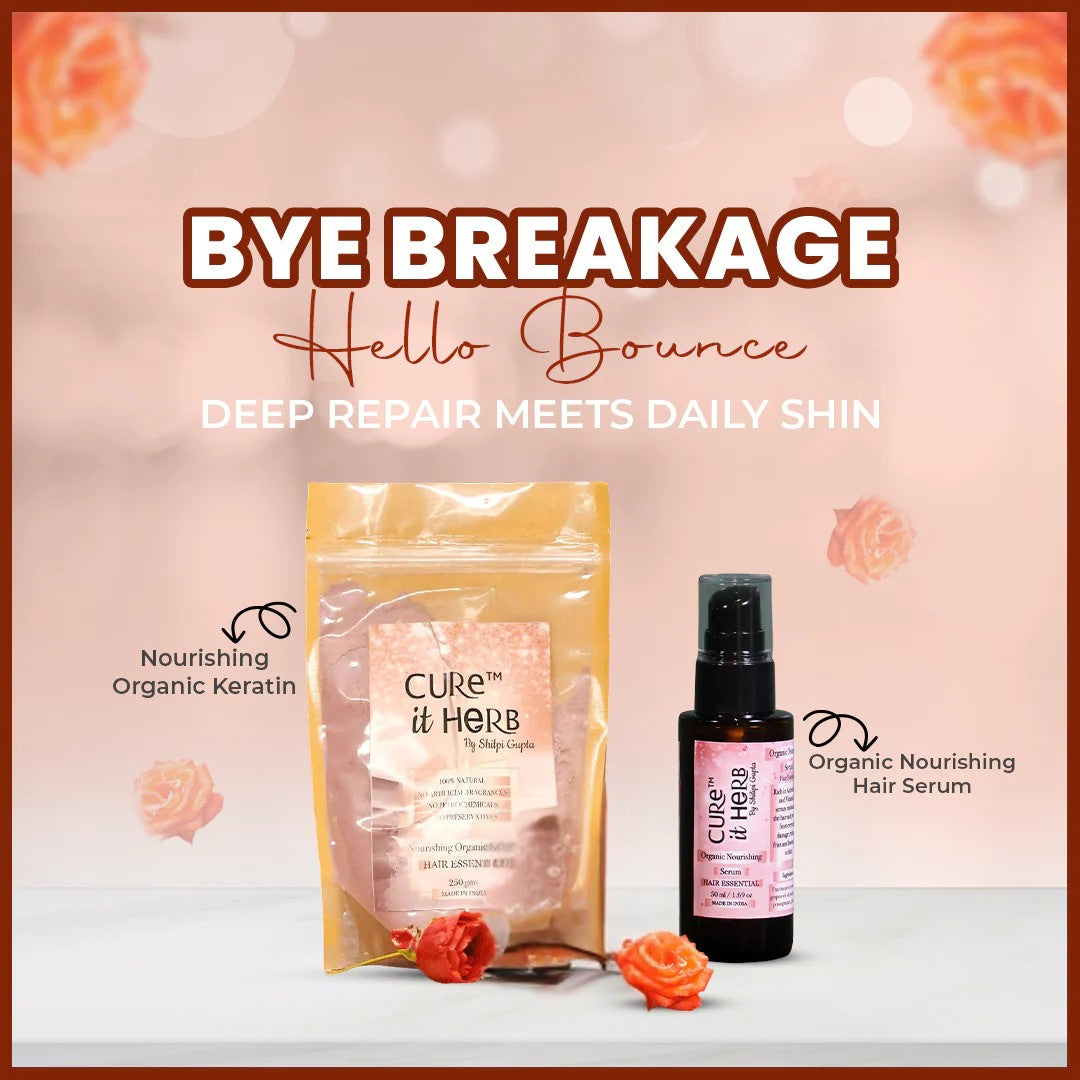 Bounce & Repair Combo – Keratin + Hair Serum