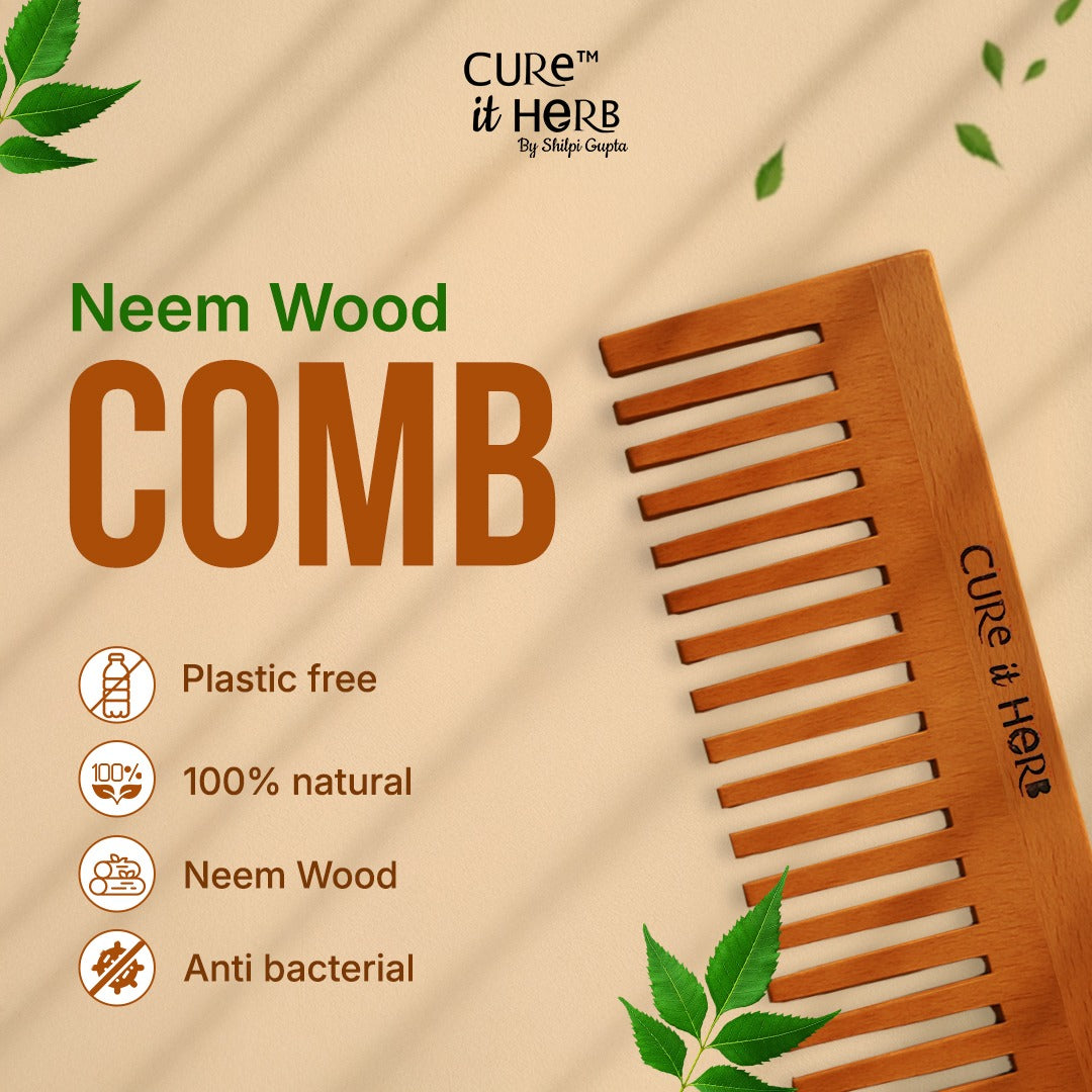 Neem Wood Comb – Cure It Herb